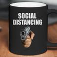 Funny Social Distancing Gun Coffee Mug