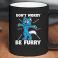 Furry Fandom Dont Worry Be Furry Wolf Fox Coffee Mug