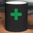 Green Medical Marijuana Cross Symbol Medicine Coffee Mug