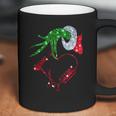 Grinch Hand Holding Love Hair Stylist Coffee Mug