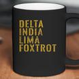 Grunt Style Delta India Lima Foxtrot Mens Maroon India Gifts Coffee Mug