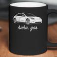 Haha Gas Tesla Model 3 Elon Musk Graphic White Funny Coffee Mug