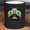High Off Weed Smiling Pug Coffee Mug