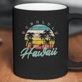 Honolulu Hawaii Aloha Hula Retro Vintage Sunset Summer Beach Coffee Mug