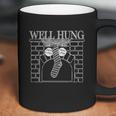 Well Hung Funny Christmas Stocking Deluxe Coffee Mug