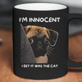 Im Innocent I Bet It Was The Cat Funny Guilty Cute Pug Coffee Mug