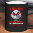 Jack Skellington Walk Away I Have Anger Issues Stupid People Coffee Mug