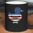 Jeep Duck American Flag Gift For Patriotic Coffee Mug