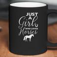 Just A Girl Who Loves Horses Equine Bareback Coffee Mug