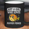 Just A Girl Who Loves Puffer Fishes Cute Puffer Fish Costume Graphic Design Printed Casual Daily Basic Coffee Mug