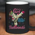 Just A Girl Who Loves Taekwondo Unicorn Tae Kwon Do Gift Graphic Design Printed Casual Daily Basic Coffee Mug