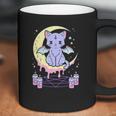 Kawaii Pastel Goth Cute Creepy Black Cat Coffee Mug