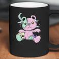 Kawaii Pastel Goth Witchy Bear And Skull Cute Creepy Bear Coffee Mug