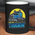 Keep On Truckin Truck Driver Retro Trucking Vintage Trucker Coffee Mug