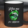 Kiss Me Im Highrish Cannabis Lips Weed Love Lips Cannabis Graphic Design Printed Casual Daily Basic Coffee Mug