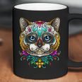 Kitty Cat Sugar Skull Day Of The Dead Dia De Muertos Coffee Mug