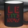 Le Tits Now Funny Christmas Jumper With Let Is Snow Slogan Sweatshirt Coffee Mug