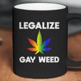 Legalize Gay Weed Rainbow Pride Flag Lgbtq Cool Lgbt Gift Graphic Design Printed Casual Daily Basic Coffee Mug