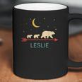 Leslie Name Gift Personalized Mama Bear With 2 Cubs Coffee Mug