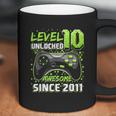 Level 10 Unlocked Awesome 2011 Video Game 10Th Birthday Gift Coffee Mug