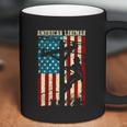 Line American Flag Electric Cable Gift Patriotic Line Gift Coffee Mug