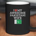 I Love My Awesome Pakistani Wife Flag Heart For Husband Coffee Mug