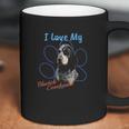 I Love My Bluetick Coonhound Dog Lover Paw Print Coffee Mug