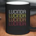 Lucinda Retro Wordmark Pattern Vintage Style Coffee Mug