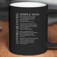 Lynyrd Skynyrd Simple Man Lyrics Coffee Mug