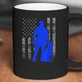 Male K9 Officer Blue Line Flag For K9 Handlers Coffee Mug