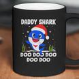 Men Daddy Shark With Santa Claus Hat Family Pajama Coffee Mug