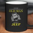 Mens Funny Jeep Tshirt Old Man With A Jeep Tee Coffee Mug