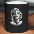 Mens Marilyn Monroe Half Skull Coffee Mug