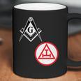 Mens Mason Royal Arch Split Masonic York Rite Black Coffee Mug