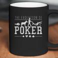 Mens Poker Evolution Coffee Mug