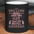 Merry Christmas Shitter Was Full Shitter Funny Retro Classic Xmas Coffee Mug