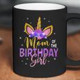 Mom Of The Birthday Girl Flower Unicorn Coffee Mug