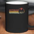 Mothman Retro Stripes Vintage Point Pleasant Cryptid Coffee Mug