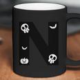 N Name Character Skullcap Pumpkin Dracula Halloween Quote Coffee Mug