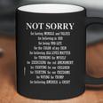 Not Sorry For White Basic Graphic New Letters Coffee Mug