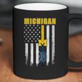 Official Michigan Michigan Wolverines Detroit Tigers American Flag Shirt Coffee Mug