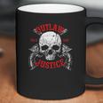 Outlaw Justice With Skull And Pistols Coffee Mug