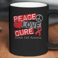 Peace Love Cure Sickle Cell Anemia Coffee Mug