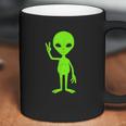 We Come In Peach Sign Hippie Green Alien Ufo Martian Coffee Mug