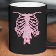 Pink Ribs Bat Pastel Goth Halloween Kawaii Skeleton Witch Coffee Mug