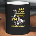 Pinky And The Brain Pondering Coffee Mug