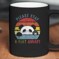 Please Stay 6 Feet Away Panda Social Distancing Coffee Mug