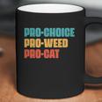 Pro Choice Pro Weed Pro Cat Retro Vintage Coffee Mug