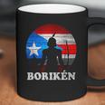 Puerto Rican Flag Taino Sun Boriken Borinquen Borikua Taino Coffee Mug