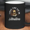 I Put The Lit In Literature Retro Funny Shakespeare Coffee Mug